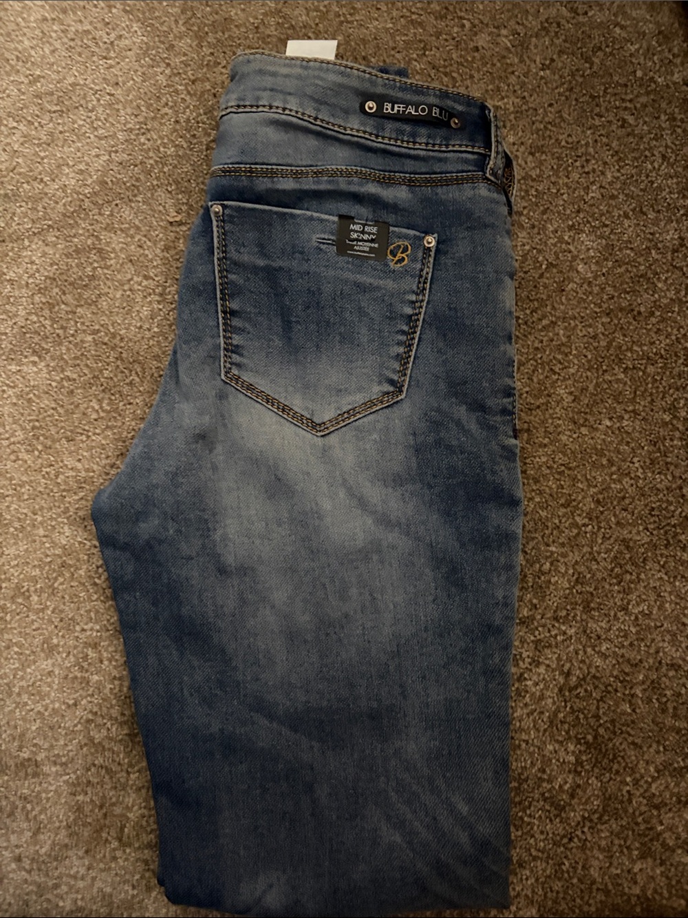 Buffalo David Bitton Slim Men's Jeans - Faded Blue Wash